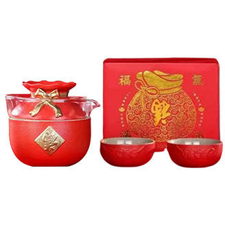 福气满满 德化陶瓷茶具套装 商品图0