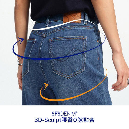 【经典薯条裤】simplepieces四季款SPS牛仔裤女弹力显瘦直筒裤 商品图2