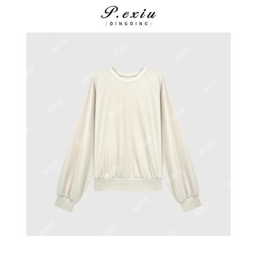 04-6潘依绣丁丁宠粉韩系简约卫衣长袖套装Q32145 商品图2