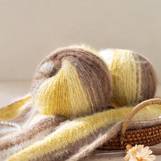 苏苏姐家梦羽斓多色渐变长绒线手工编织diy钩针帽子围巾毯子棒针 商品图1