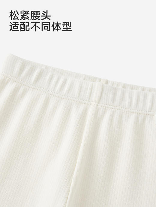 英氏女童裤子修身长裤针织白色蕾丝花边打底裤新款YRKDJ1S054A 商品图2