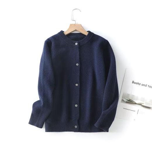 【随暖儿童羊毛针织开衫】中大童男女款羊毛针织开衫保暖外套纯色针织衫 商品图0