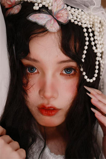 Supercolor 洒脱水瓶 半年抛直径14.5mm混血美瞳 蓝色 商品图0