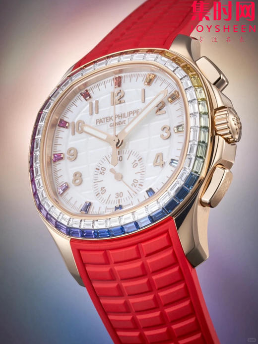 PPM百达翡丽Aquanaut系列 糖豆圈 彩虹圈手雷7968中性腕表 男女皆可佩戴 小手腕福音！Luce7968-“彩虹”计时腕表！ 商品图5