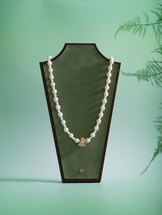 子佩集【结爱深长】珍珠惜王妃毛衣链【ZZMYL004】5-8.5mm珠镀金蝴蝶结2601 商品图2