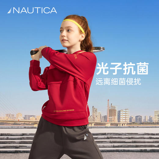 NAUTICA诺帝卡童装 加绒连帽卫衣NK341057 商品图3