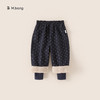 韩系儿童毛毛假两件加绒加厚圆点休闲裤 童装洋气时髦长裤 商品缩略图3