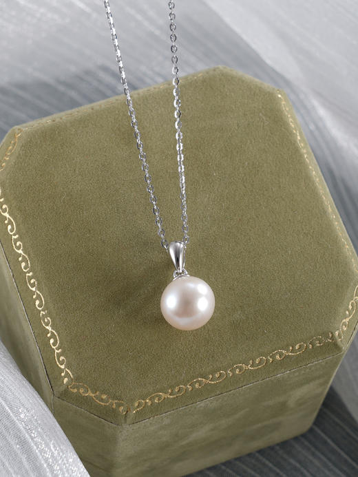 子佩集【月光柔情】银S925珍珠惜王妃套链【P3024】9mm珠双色吊球2601 商品图7