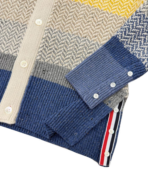 男款条纹针织开衫毛衣zh022 商品图2