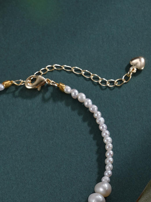 子佩集【韶光潋滟】珍珠惜王妃手链【ZZSL022】2.8-7mm珠镀金镂空花丝球2601 商品图6