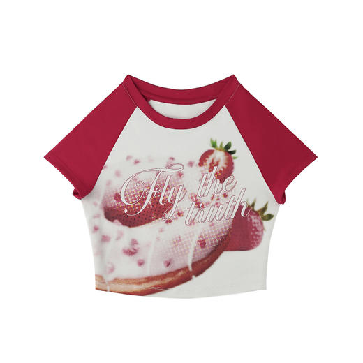 FTT Flythetruth美式纯棉短袖t恤女款夏季新款潮凉感紧身修身上衣 商品图3