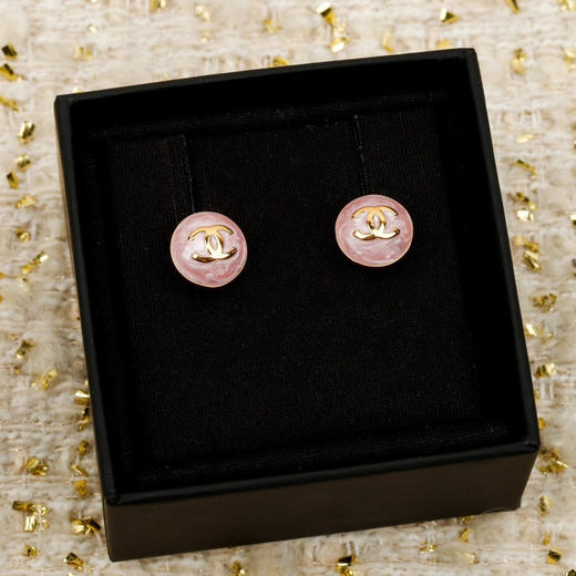小香蜜桃粉耳钉 商品图2
