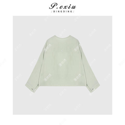 04-2潘依绣丁丁宠粉减龄松弛感圆领长袖外套Q2238 商品图1