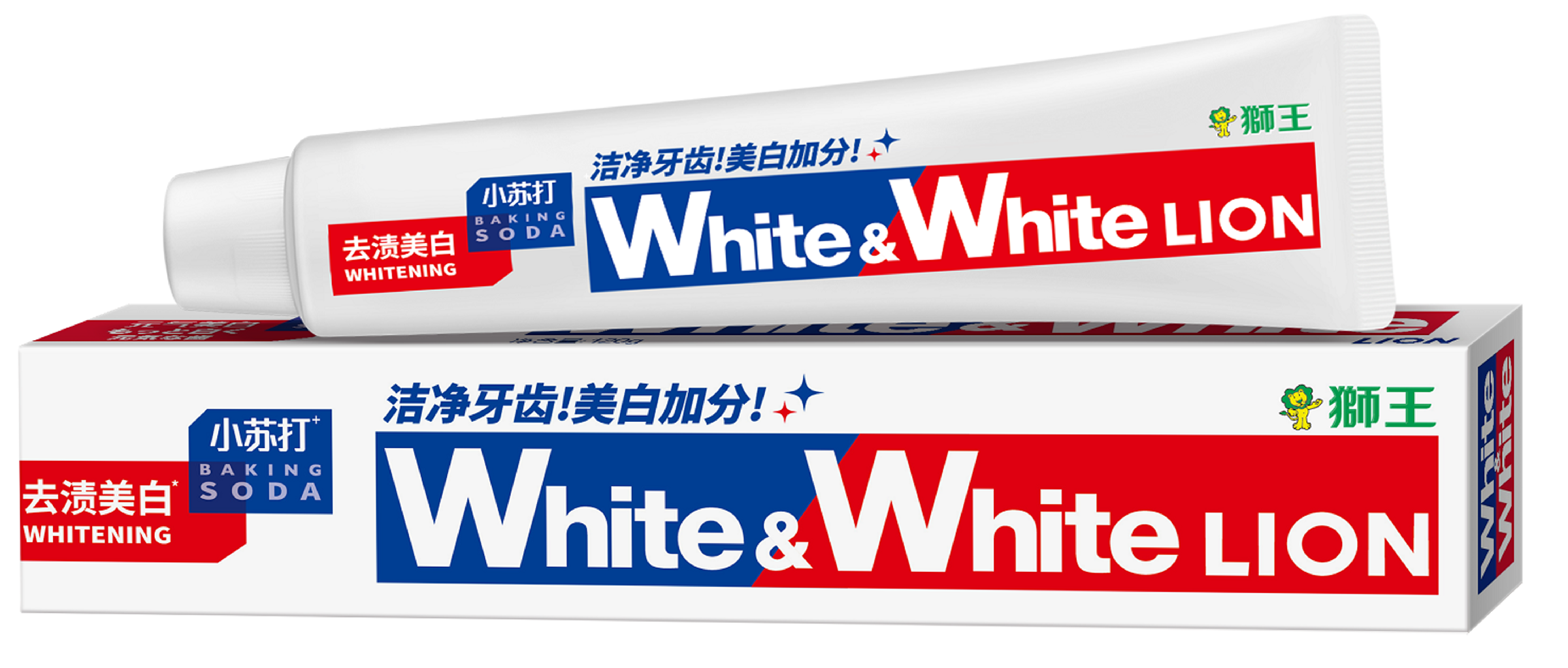 【临期品】P41000 W&W小苏打美白牙膏（葡萄柚香型）120g