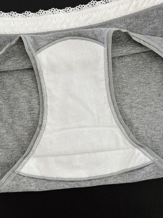 蕾丝氛围感~26年新款全棉舒适女士内裤蕾丝法式芭蕾风内裤 10A抑菌加长裆 透气健康 商品图4