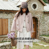 欧芮儿休闲设计感粉色撞咖色绣花短外套女春季2026新款夹克上衣 商品缩略图0