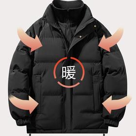 防风防水保暖时尚假两件棉衣（多色）