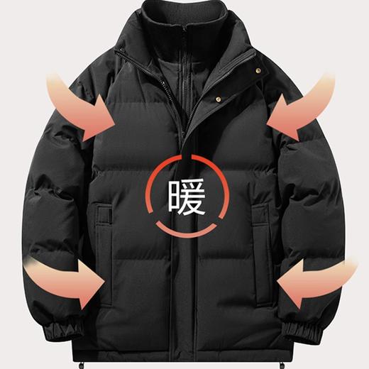 防风防水保暖时尚假两件棉衣（多色） 商品图0