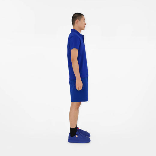 BURBERRY 巴宝莉 男士马术骑士徽标刺绣棉质短袖 Polo 衫 蓝色 8084936 B7323 商品图4