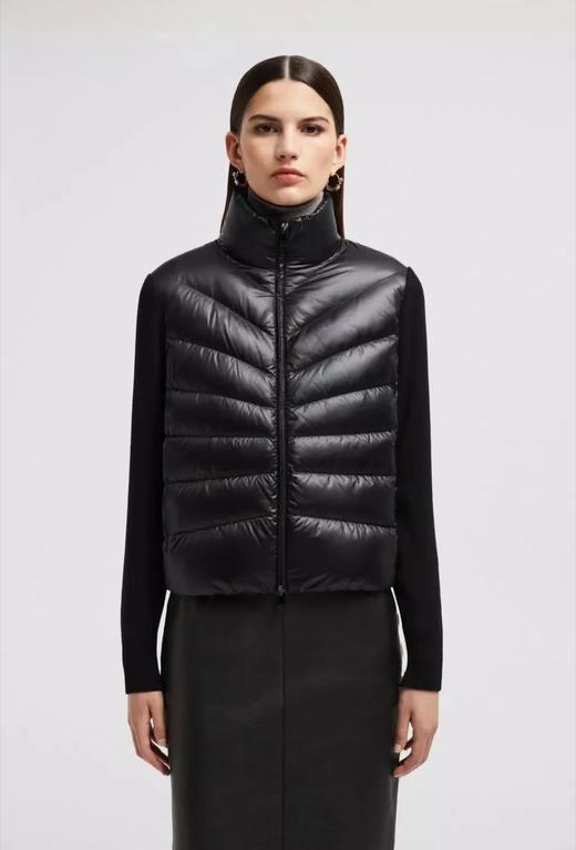 女款羊毛针织拼接羽绒服he018 商品图2