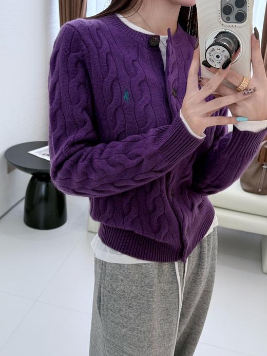 【只可换码 不退货】拉夫劳伦 羊绒小马绞花开衫 渠道货无领标！！！（EJ） 商品图11