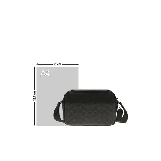 COACH 奥莱款男士PVC配皮单肩斜挎相机包CV921QBMI5 商品图3