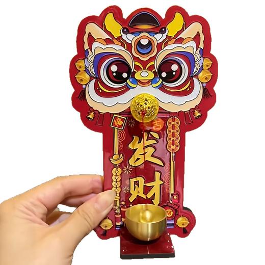 【铃铛一响 黄金万两】2026款磁吸门铃 多巴胺瑞兽醒狮中国风提醒铃铛 磁吸玄关入户装饰品门铃 醒狮褔运 商品图3