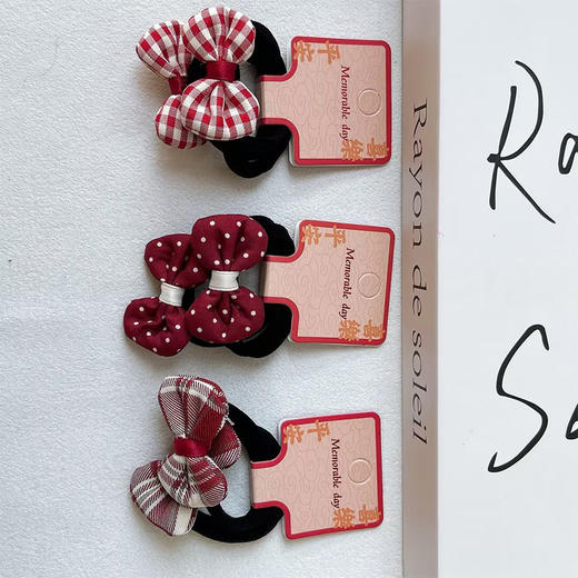 红色系布结对装皮筋-纪念日百货门店同款169248571 商品图4