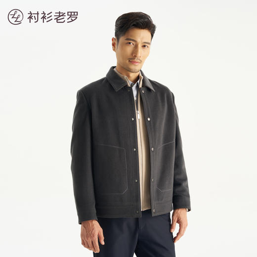 【大师1号】100%羊毛秋冬外套羊毛翻领夹克259Y7J515N[门店专款] 商品图3