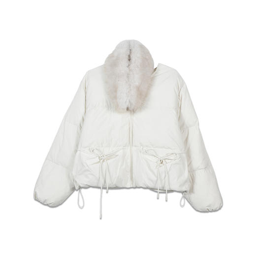 基本款毛领羽绒服短款 冬季上衣-纪念日百货门店同款168694229 商品图4