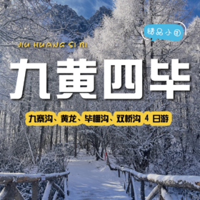 【拼包车自由行| 2-8人小团 | 九黄四毕四日游】不可错过的仙境般美景，在侣途中不期而遇~