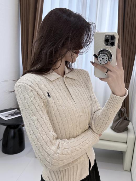 【只可换码 不退货】拉夫劳伦 绞花翻领开衫 渠道货无领标！！！（EJ） 商品图2