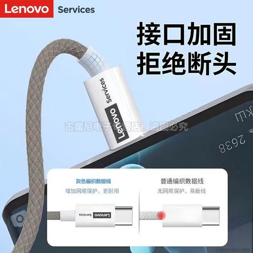 联想120W超级快充线   适用华为mate50/60Pro手机数据线车载加粗线3.272 商品图4
