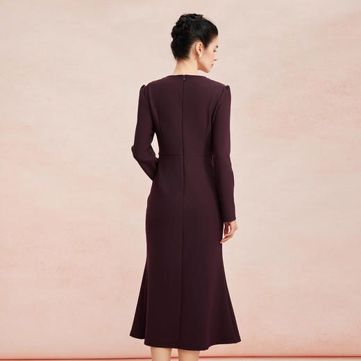 RE811斯尔丽2026春季新款修身显瘦宴会约会着装奢华低调礼服连衣裙 商品图1