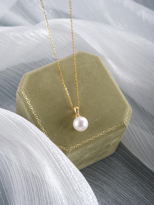 子佩集【月光柔情】银S925珍珠惜王妃套链【P3024】9mm珠双色吊球2601 商品图2