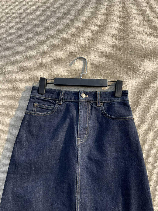 115-2 排他性独家圆正 小禾 新年系列 章仔棉弹牛仔面料  牛仔半身裙 商品图8