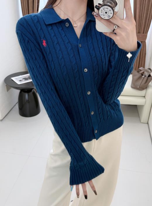 【只可换码 不退货】拉夫劳伦 绞花翻领开衫 渠道货无领标！！！（EJ） 商品图8