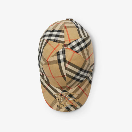 BURBERRY 中性马术骑士徽标刺绣格纹棒球帽 格子 8100741 B9368 商品图2