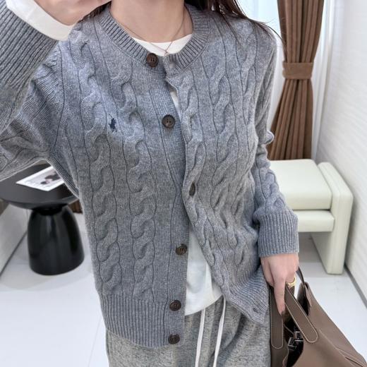 【只可换码 不退货】拉夫劳伦 羊绒小马绞花开衫 渠道货无领标！！！（EJ） 商品图7