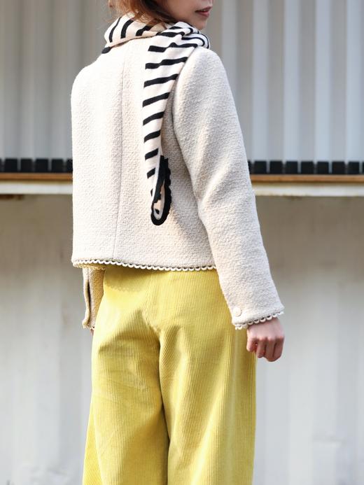 TYNVIE 波克莱波浪边贴口袋夹克 - 象牙白 商品图8