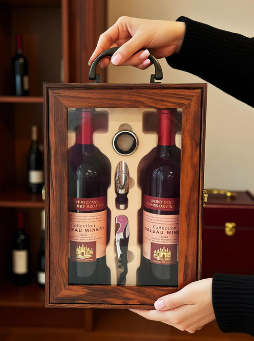 法国进口圣尼威樽红酒礼盒 商品图2