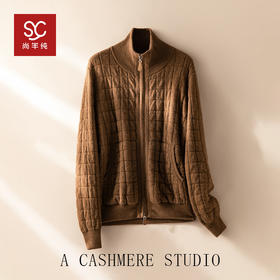 Baby小山羊绒~加厚山羊绒翻领拉链开衫外套BABY25152