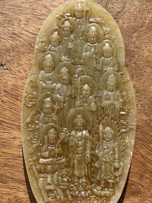 白玉雕诸佛群像佛龛摆件，顺丰包邮 商品图3