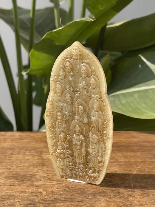 白玉雕诸佛群像佛龛摆件，顺丰包邮 商品图6