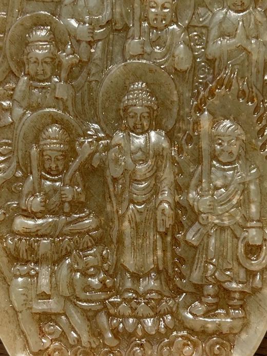 白玉雕诸佛群像佛龛摆件，顺丰包邮 商品图4