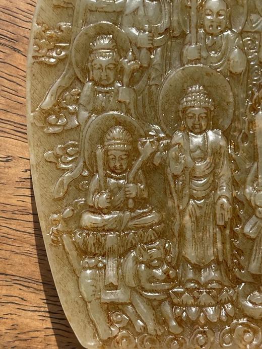 白玉雕诸佛群像佛龛摆件，顺丰包邮 商品图10