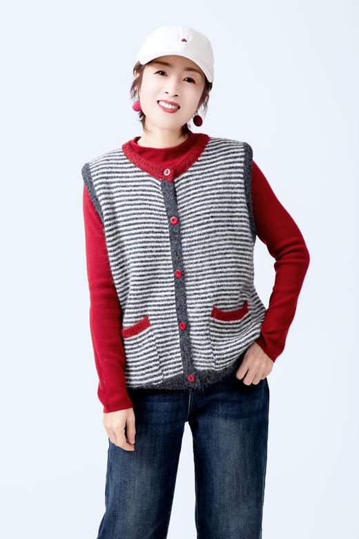 撞色条纹背心 商品图0