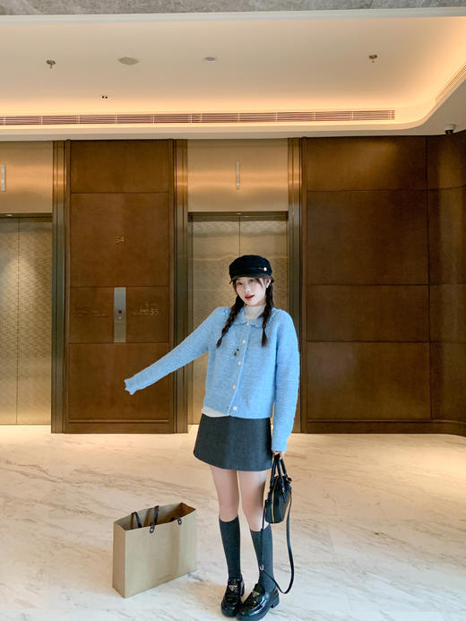 <曾小咸推荐>现货秒杀 ！微信超特价！韩系娃娃领毛衣开衫 日常189.99 立减100 秒杀89.99！！ 商品图5