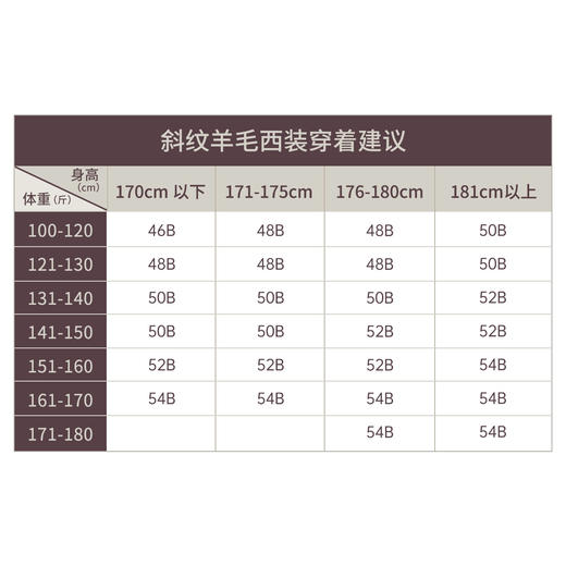 100%羊毛条纹斜纹套西西装单件上装257T7S551N[门店专款] 商品图2