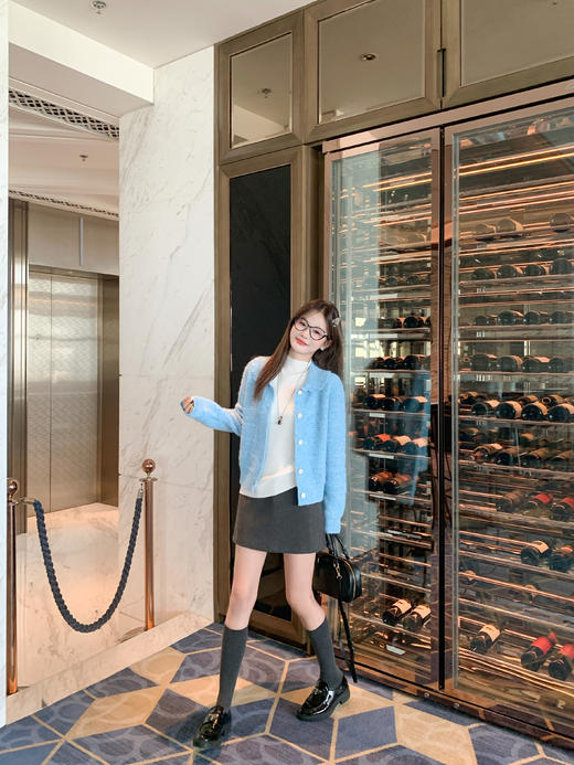 <曾小咸推荐>现货秒杀 ！微信超特价！韩系娃娃领毛衣开衫 日常189.99 立减100 秒杀89.99！！ 商品图12